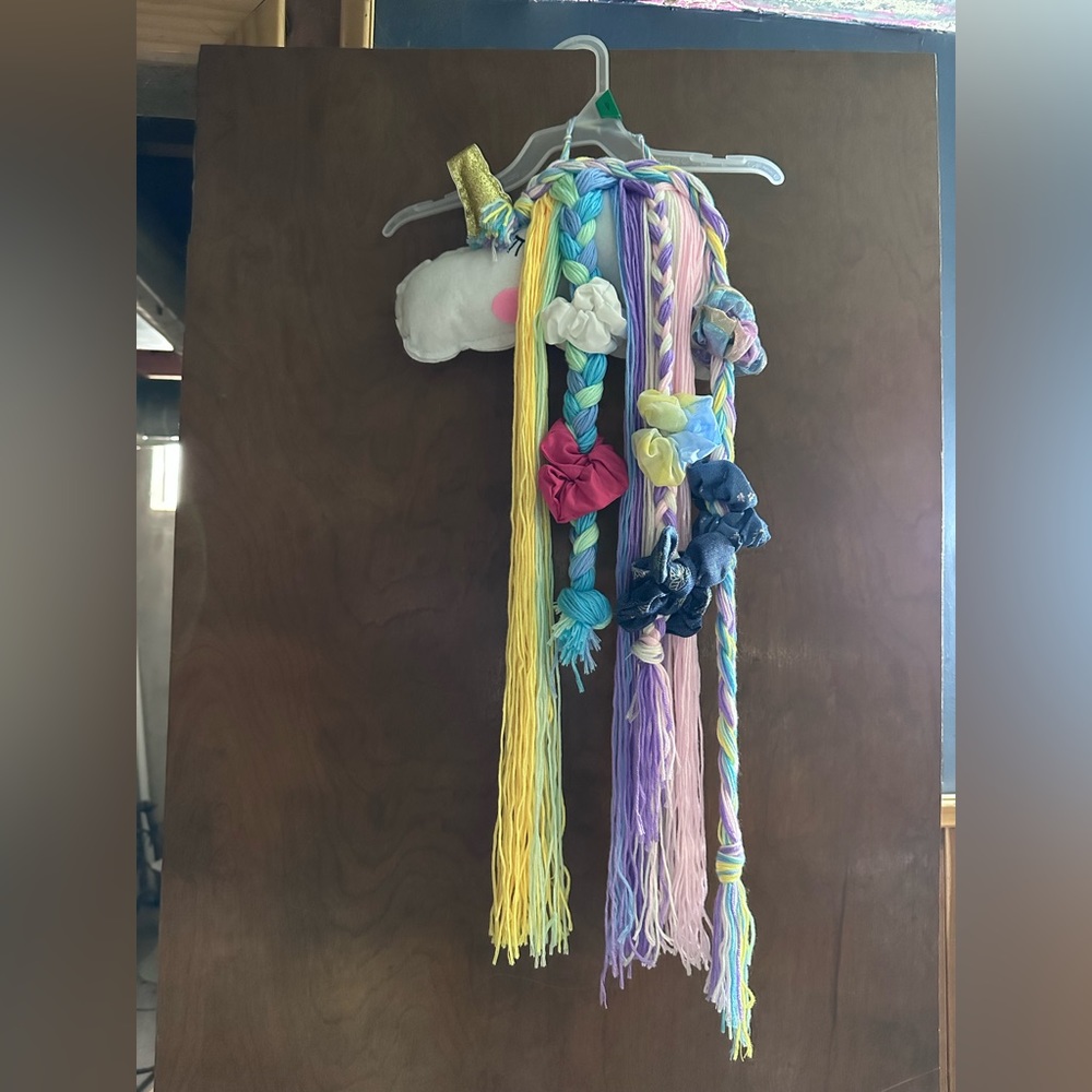 Unicorn hair tie holder!